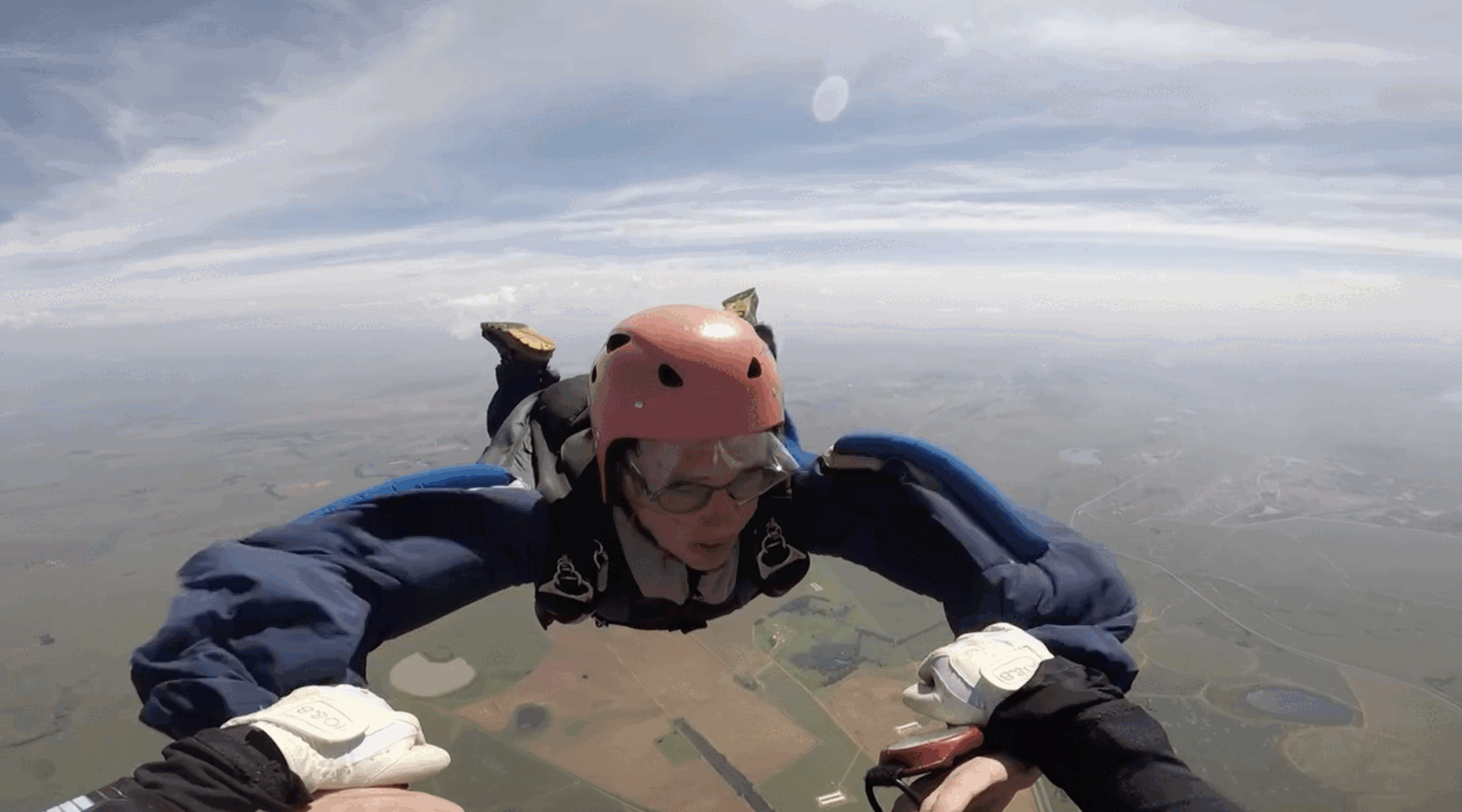 Skydiving photograph for the hobbies section