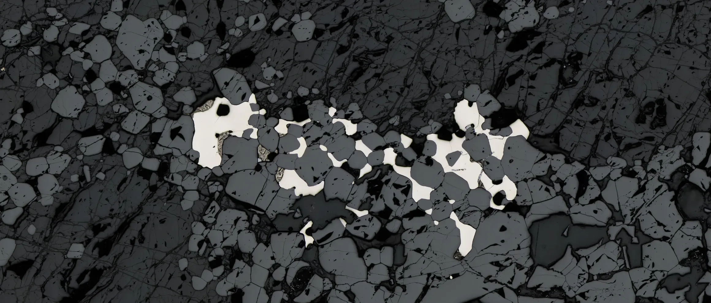 Platinum-group mineral band.